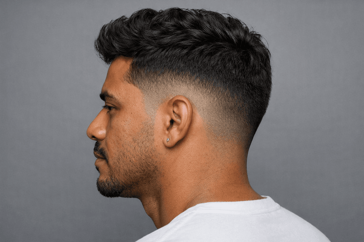 Drop fade com ondas e curva descendente na lateral