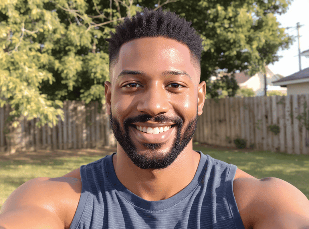 Homem depois do visagismo