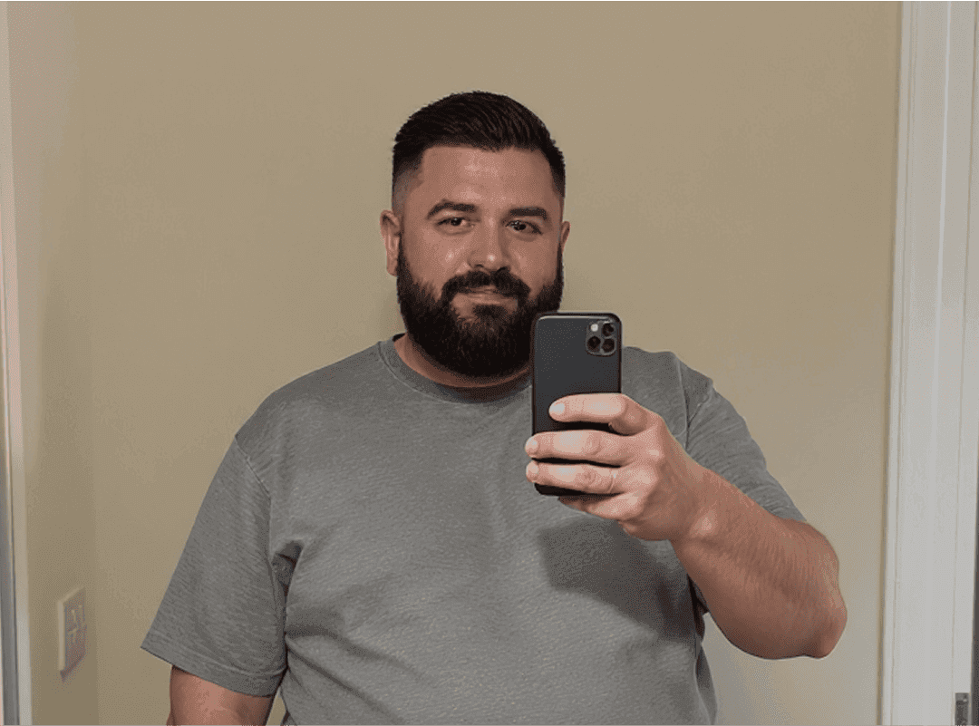 Homem depois do visagismo