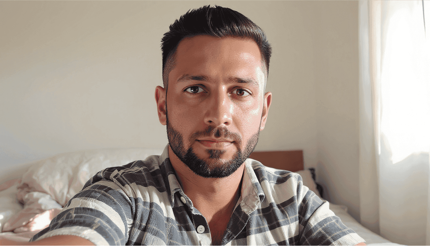 Homem depois do visagismo