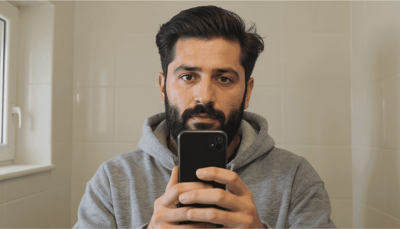 Homem depois do visagismo