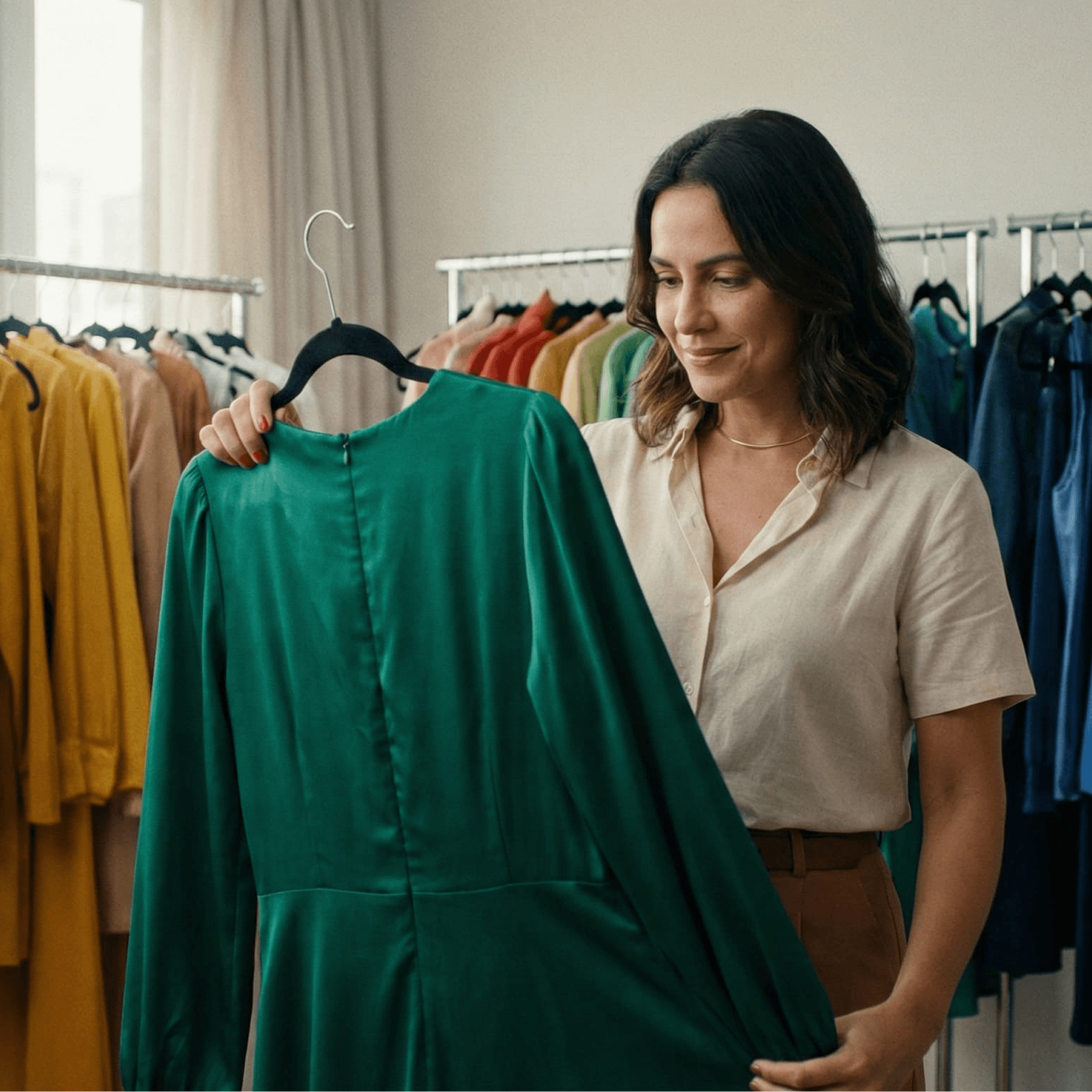 Pessoa para análise de colorimetria